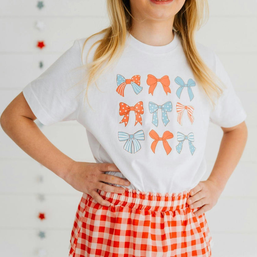 Patriotic Cutie Short Sleeve T-Shirt - White