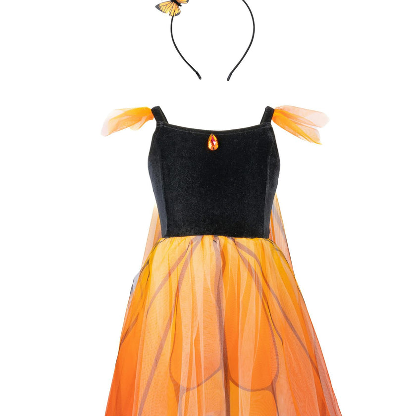 Butterfly Twirl Dress with Wings & Headband