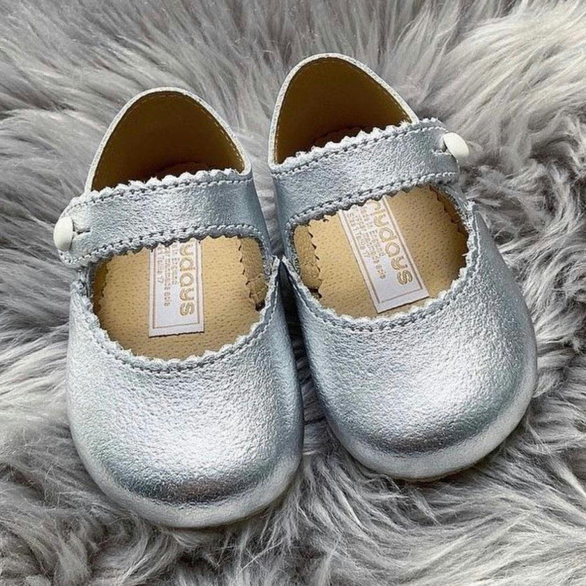 Emma Pre-Walker Baby Girl Shoes - Silver