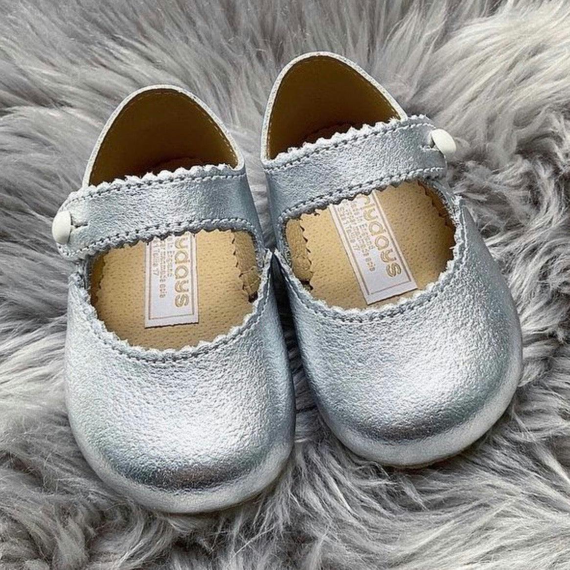 Emma Pre-Walker Baby Girl Shoes - Silver