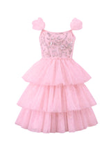 Beaded Tulle Shimmer Dress