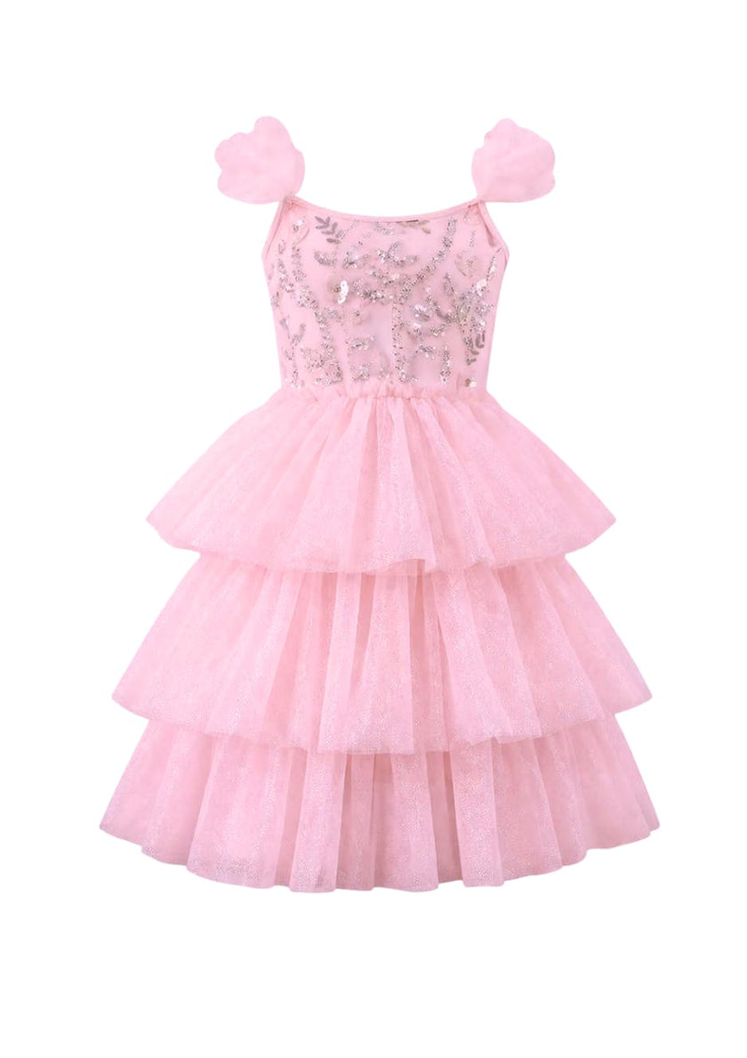 Beaded Tulle Shimmer Dress