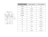 Girls Long Sleeve Henley Dress in Christmas Dogs