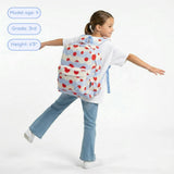 Oz Daypack Backpack with Doodle Large Pencil Case in Green Swirl