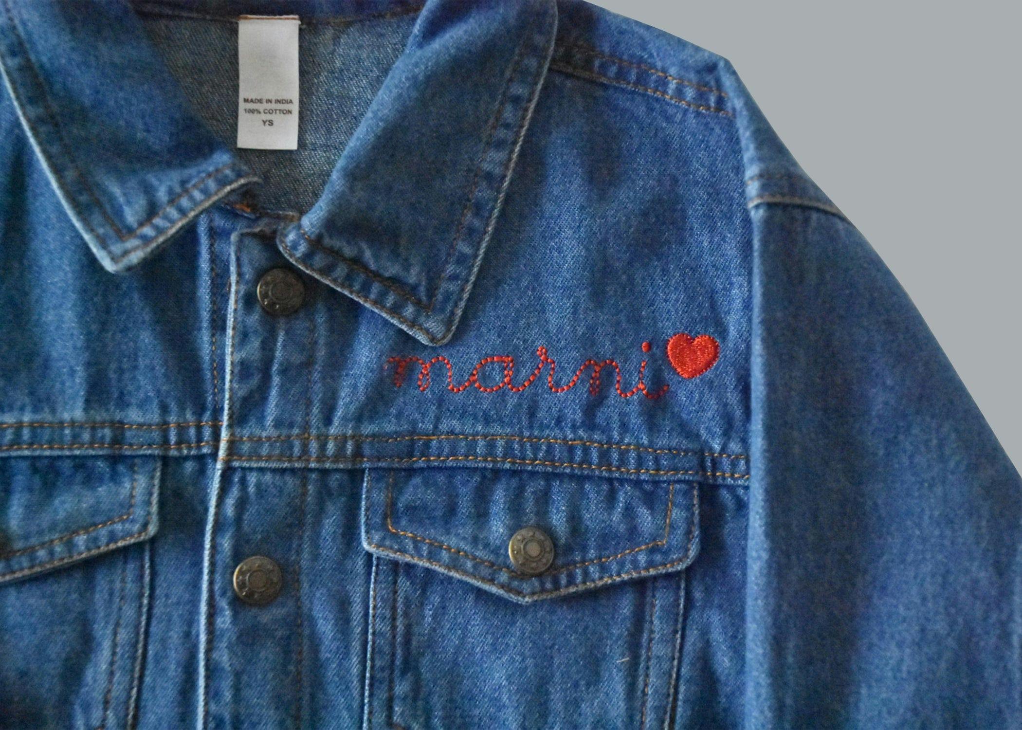 Baby Denim Jacket - Custom Embroidered