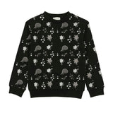 Girls Super Bubble Ribbed Crew Neck Sweater Top