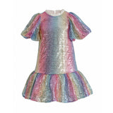 Rainbow Aurenna Sequin Flared Dress