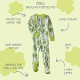 CRUZ Snug-fit Footed Baby Boys Pajamas