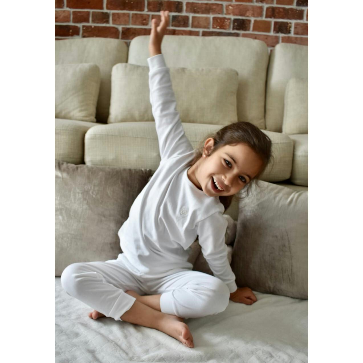 Boy Grey Pajama Set in Pima Cotton
