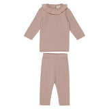 Flecked Collar 2Pc Set