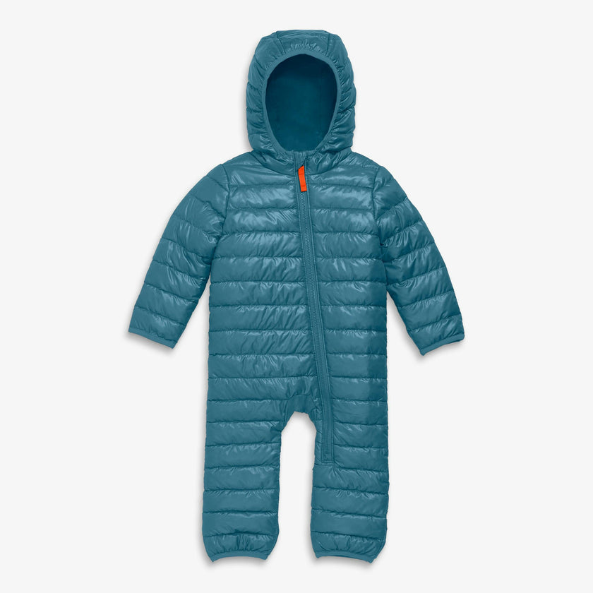 Baby lightweight puffer suit in solids