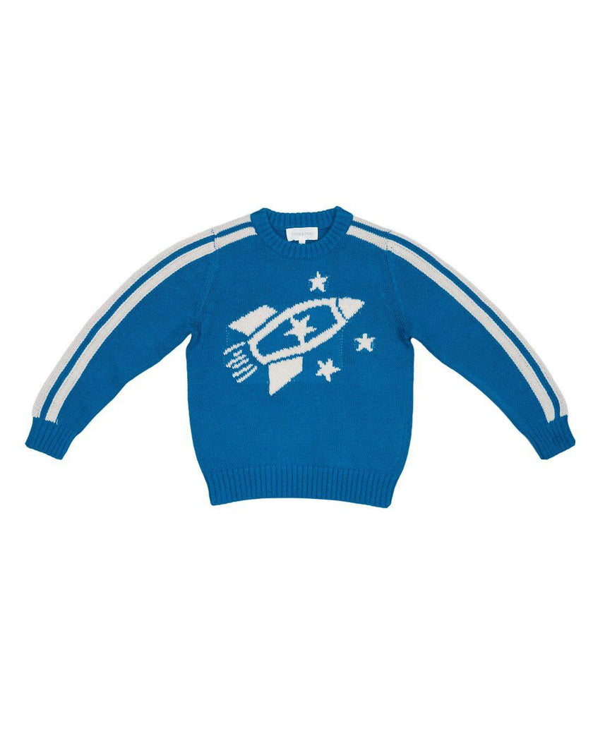 Striped Rocket Jumper – Cobalt