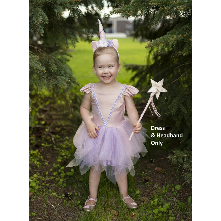 Pink Shimmer Unicorn Dress & Headband