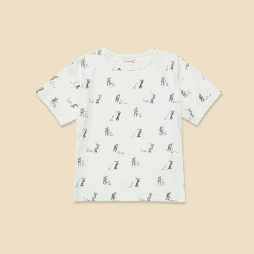 Organic Weekend Tee in Sage Duet