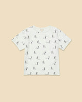 Organic Weekend Tee in Sage Duet