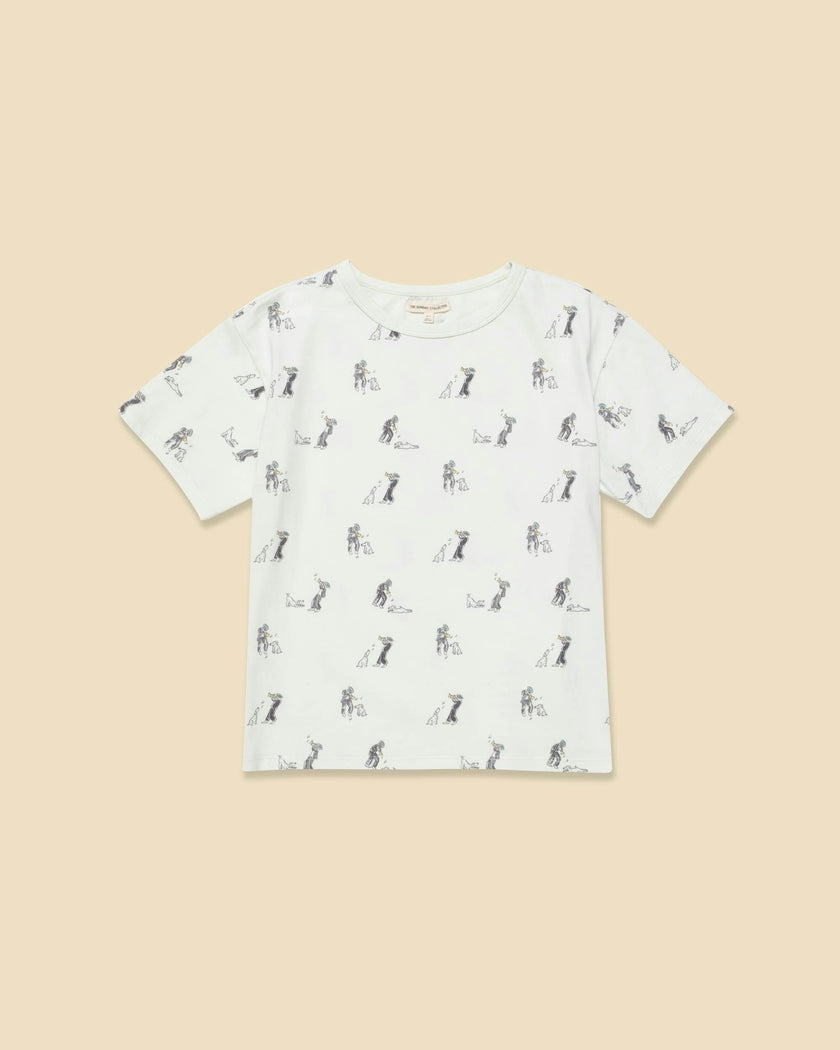 Organic Weekend Tee in Sage Duet
