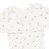 Little Horseshoes Blue - Knotted Gown and Knotted Hat