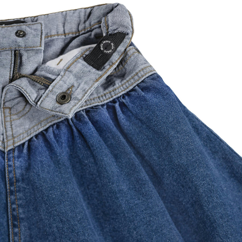 Blue Two Side Denim Becca Skirt