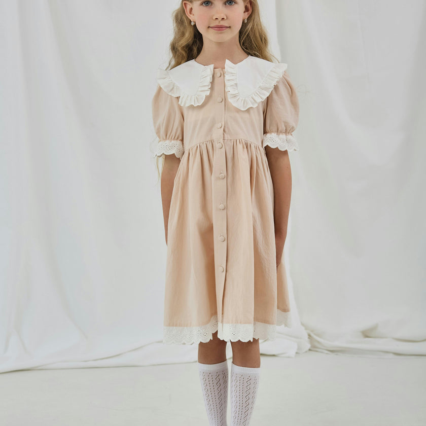 Vintage Collar Cotton Dress