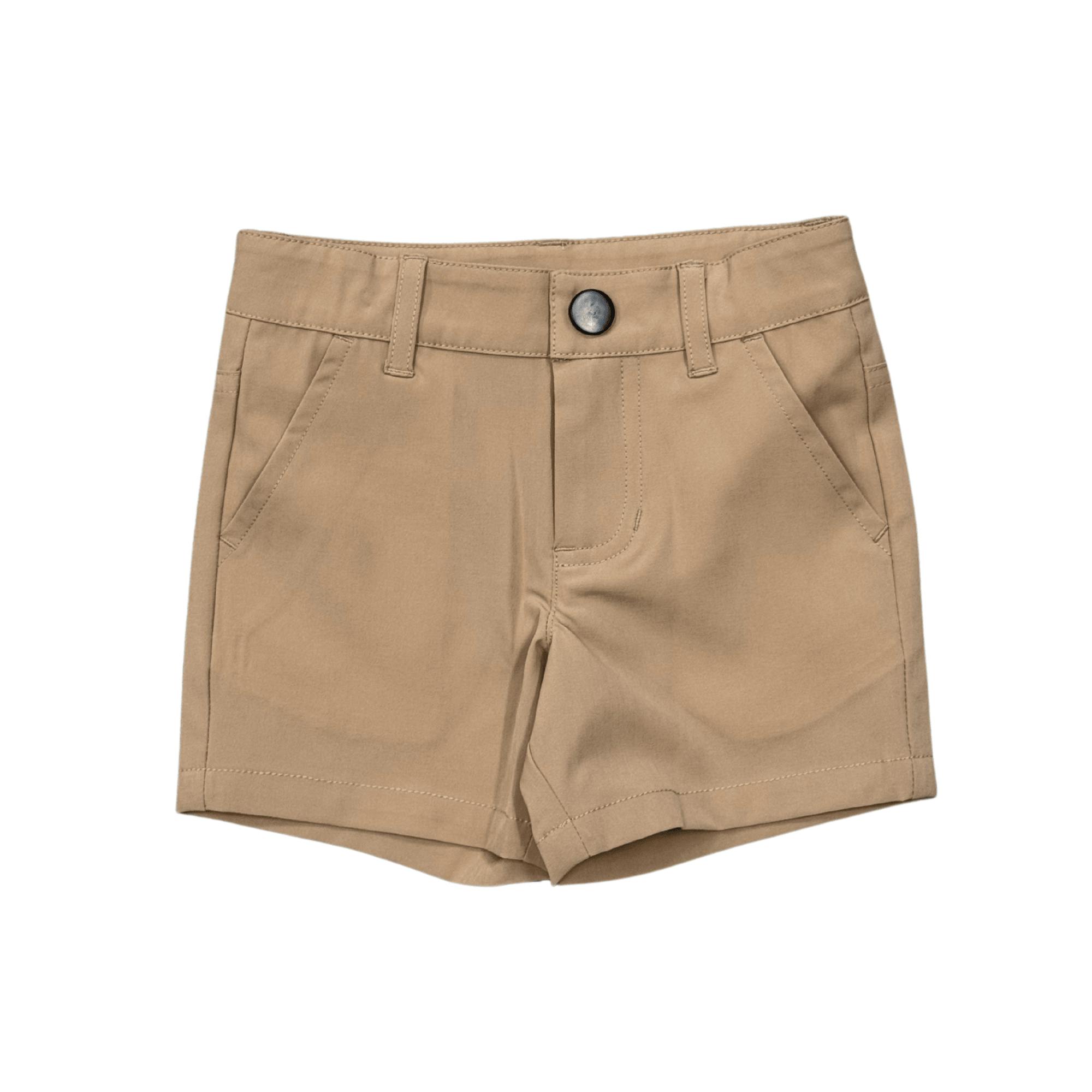 Boys Dressy Shorts in Khaki