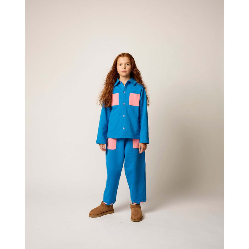 Organic  Patchpocket Pant, Blue
