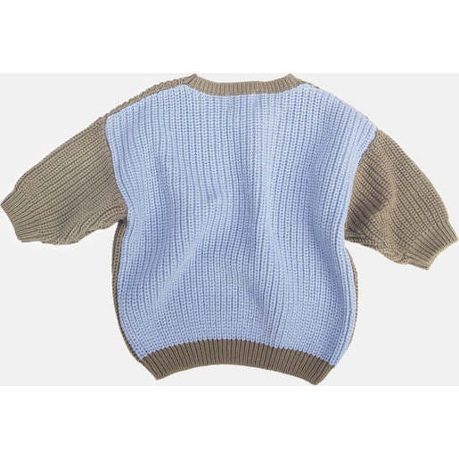 Chunky Ribbed Knit Round Neck Long Sleeve Wide Boxy Fit Sweater