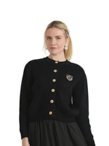 Emblem Knit Cardigan