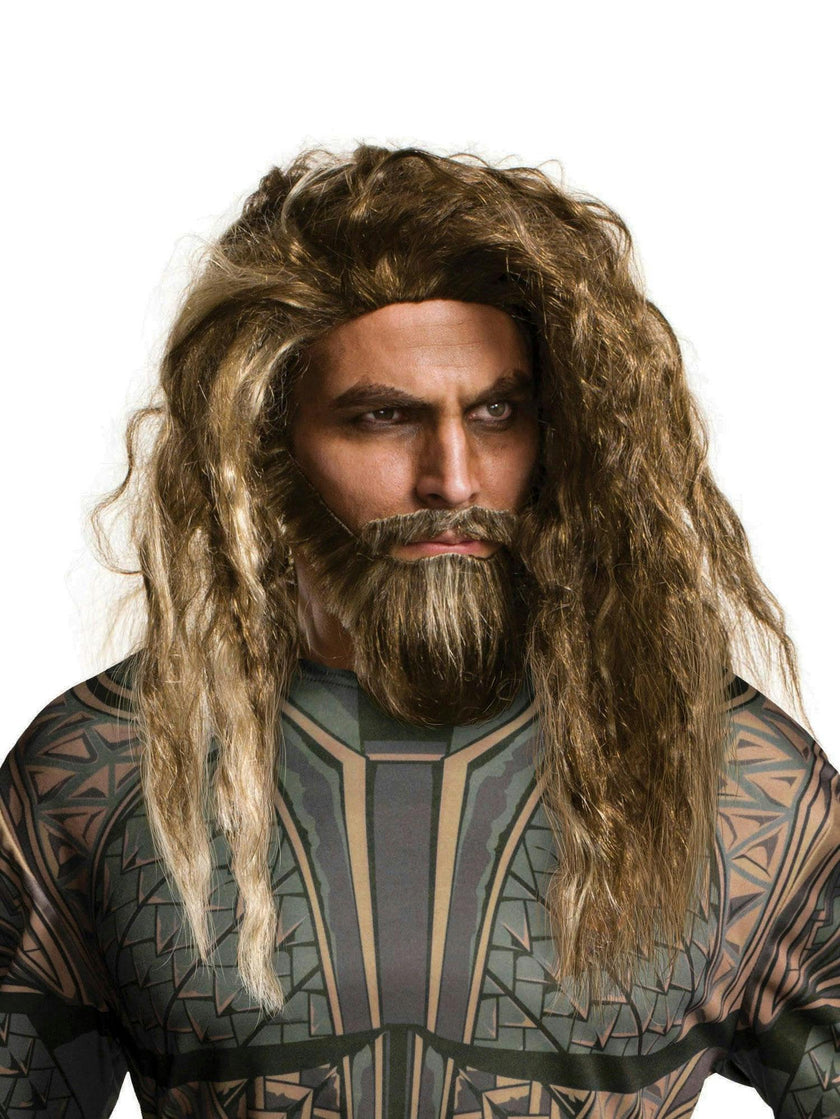 Justice League Aqua Man Adult Beard And Wig Set