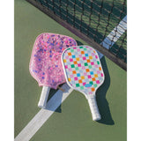 Packed Party Country Club Pickleball Paddle with Confetti-Filled Cover - Standard-Size Paddle with Protective Confetti Case, 7.8x15.75 Inch Paddle