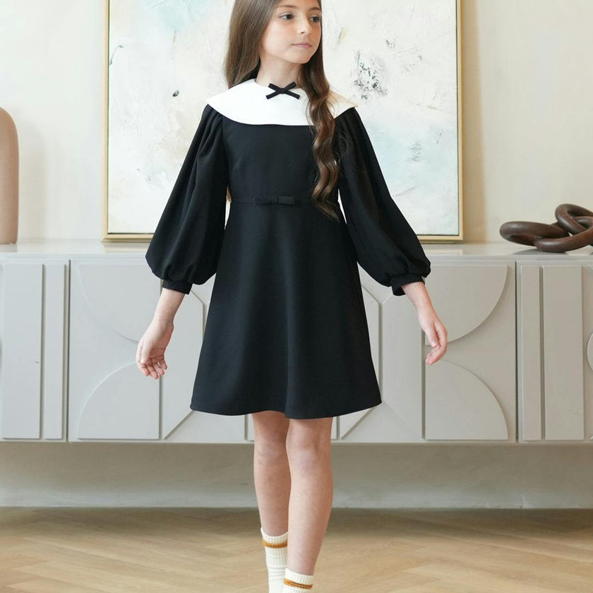 Leni dress (black/ivory)