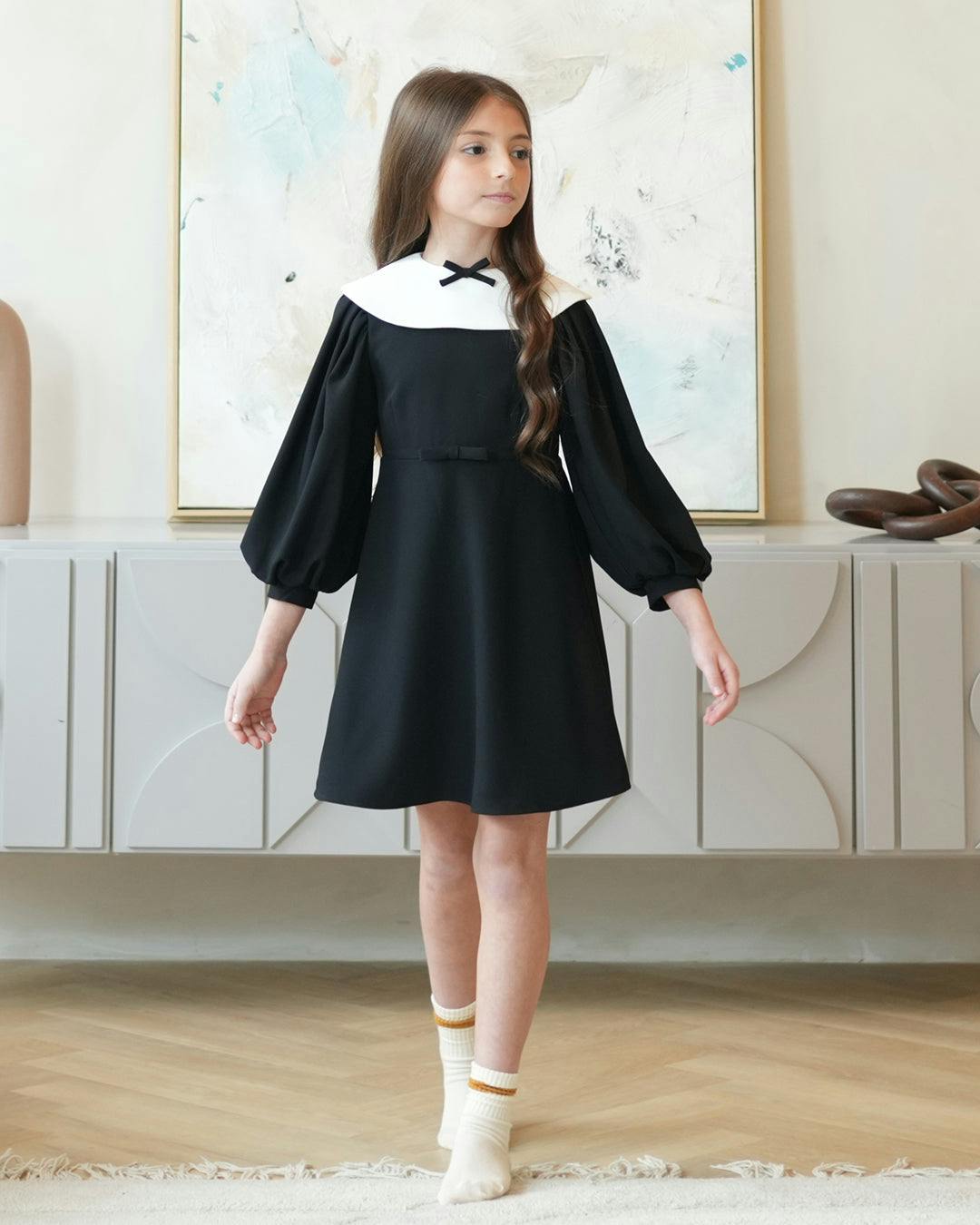 Leni dress (black/ivory)