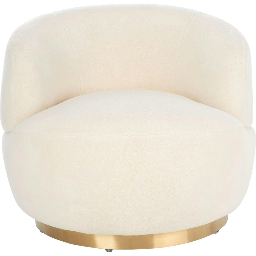 Flynn Faux Wool Swivel Chair