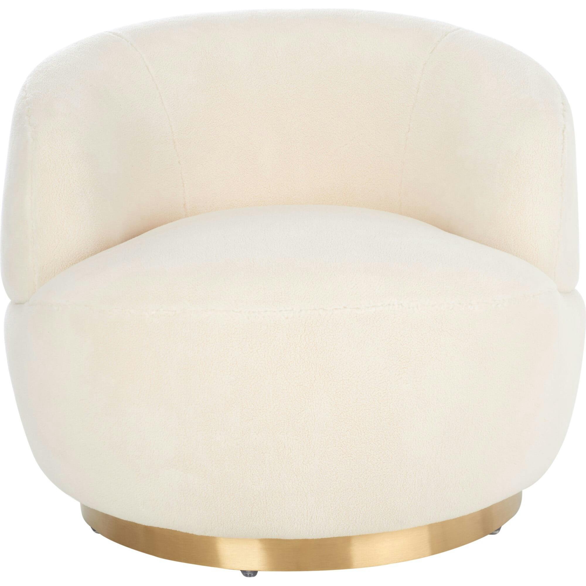 Flynn Faux Wool Swivel Chair