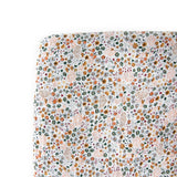 Cotton Muslin Crib Sheet - Pressed Petals