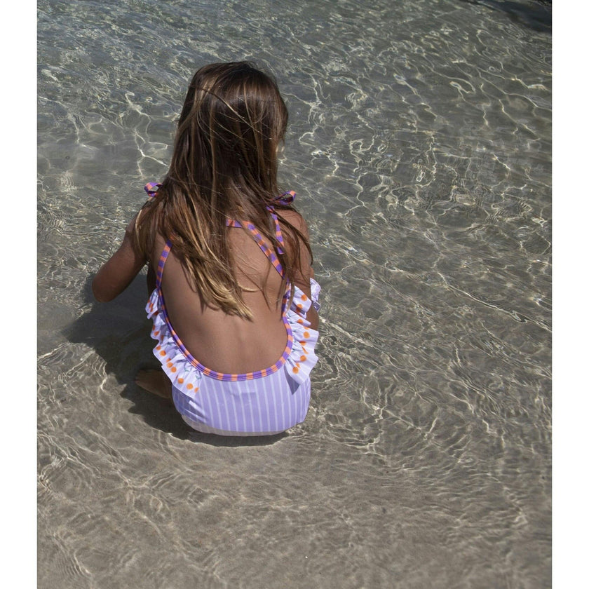 Lavander cherry swimsuit