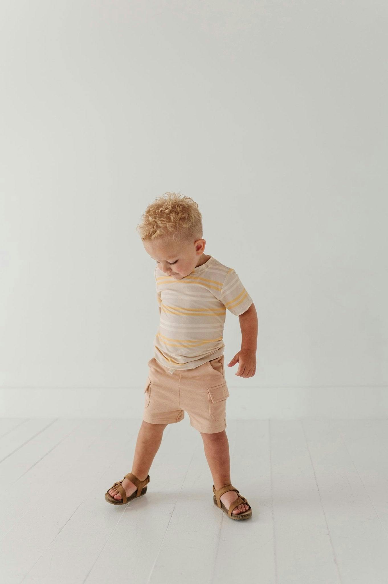 Boys Cargo Shorts in Smoke