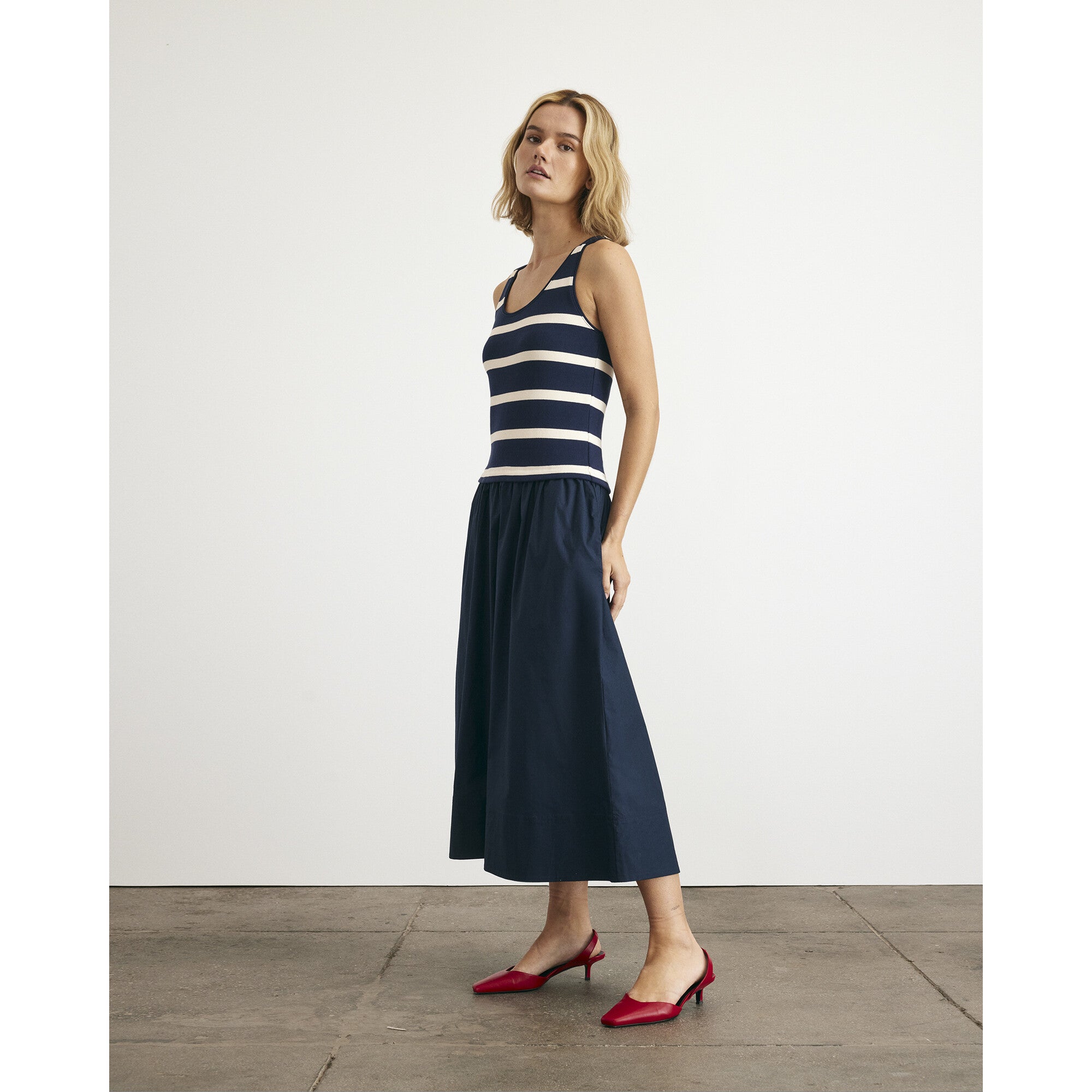 Amber Dress, Navy
