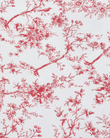 Luxe Premium Percale Duvet Set in Red Timeless Toile