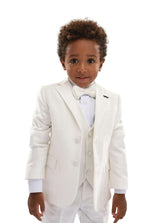 Ivory 5pc Peak Lapel Tuxedo