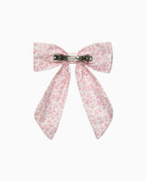 Extra Large Bow Hair Clip in Pink Floral