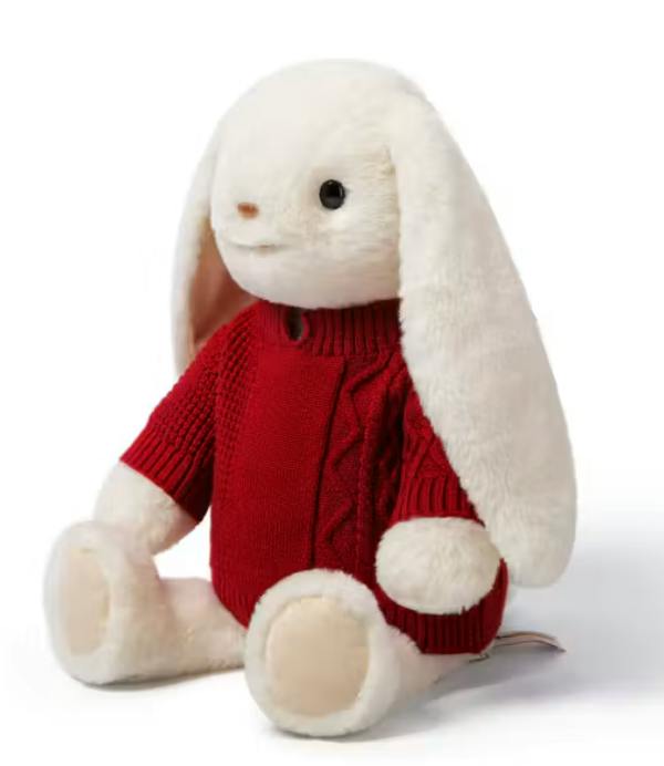 McHugs Joyful Milky Smiling Rabbit Weighted Plush 25cm