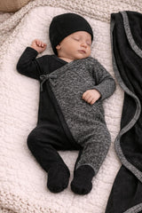 Flecked Wrap Footie