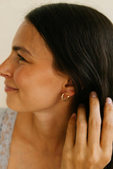 Hammered Gold Hoops