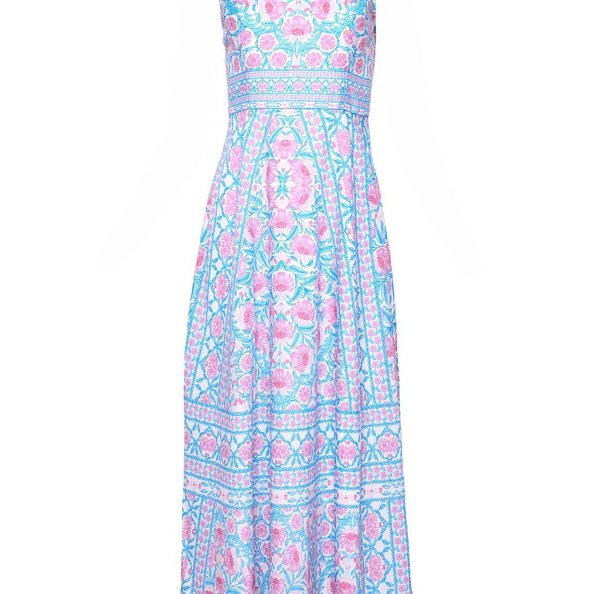 Samara Dress in Thistle Flower Mosaic Florise
