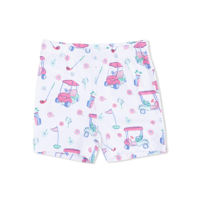 Golf Carts and Flowers - Loungewear Short Set