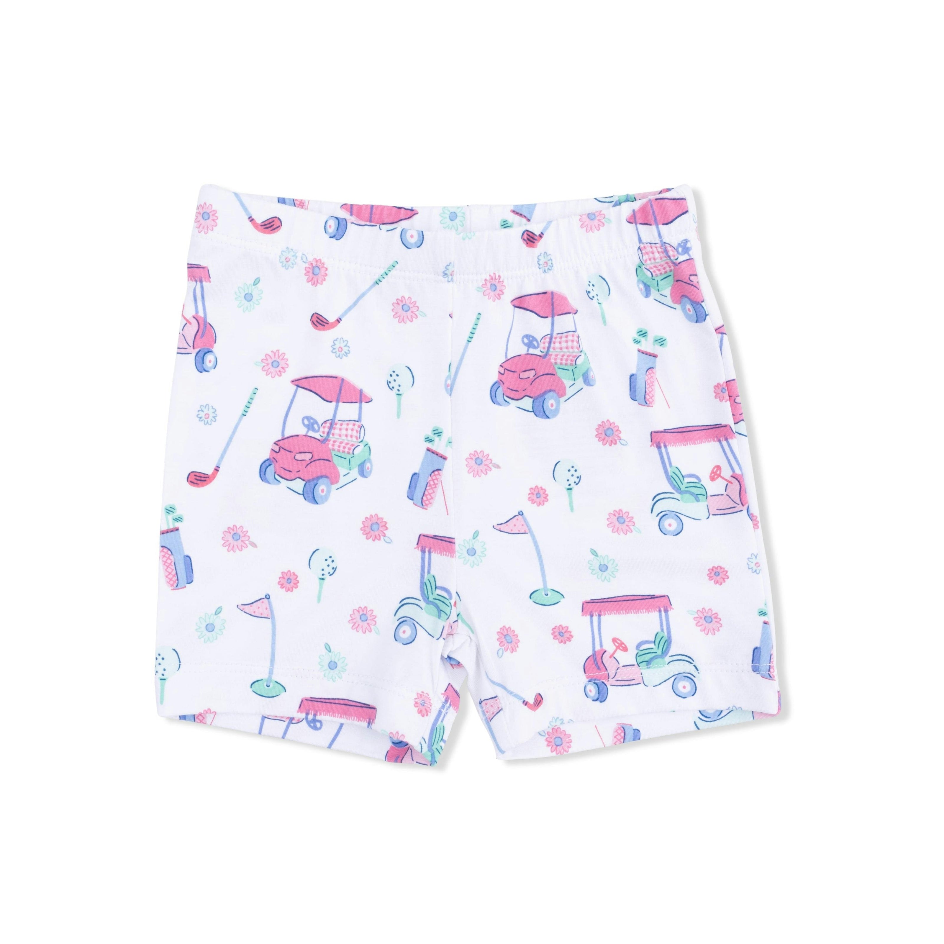 Golf Carts and Flowers - Loungewear Short Set