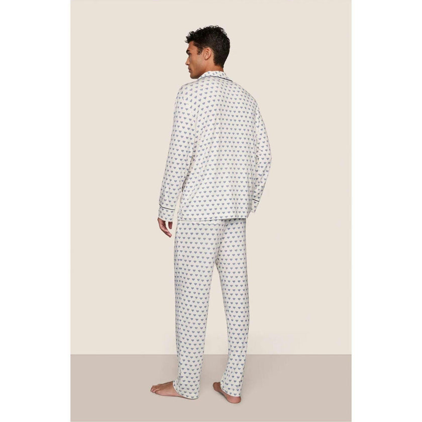William Printed TENCEL Modal PJ Set, Blue