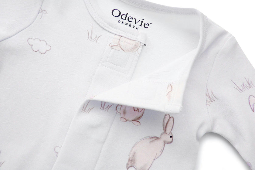 Organic Cotton Magnetic Footie Pajama - Petits Rêveurs