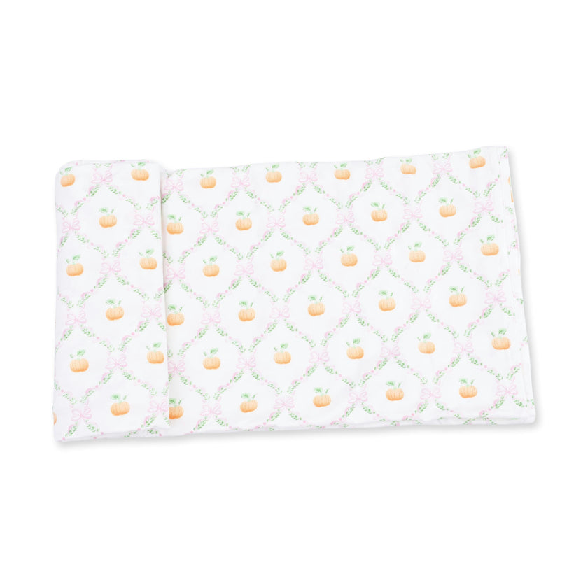 Pretty Pumpkin Trellis - Swaddle Blanket