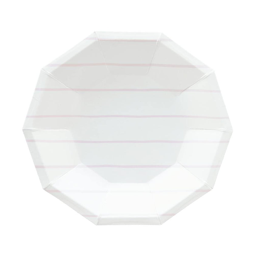 Lilac Frenchie Striped Large Plates
